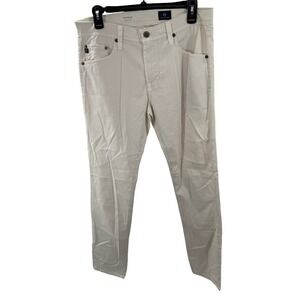 AG Adriano Goldschmied Tellis Modern Ivory Pants Mens 32x32 Ultralight NEW